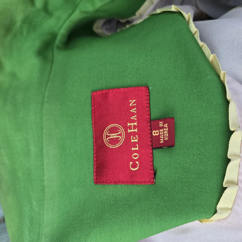 Cole Haan Vintage Green Trench Coat – Size 8 - Picture 4 of 7